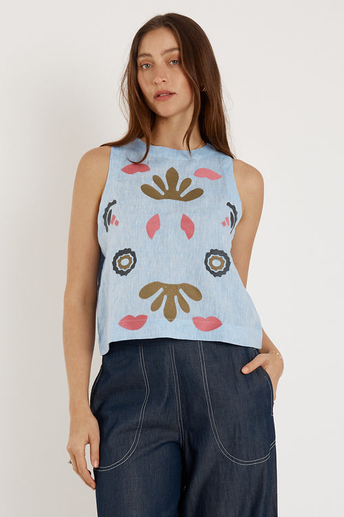 Rubyyaya Monoki Tank Chambray