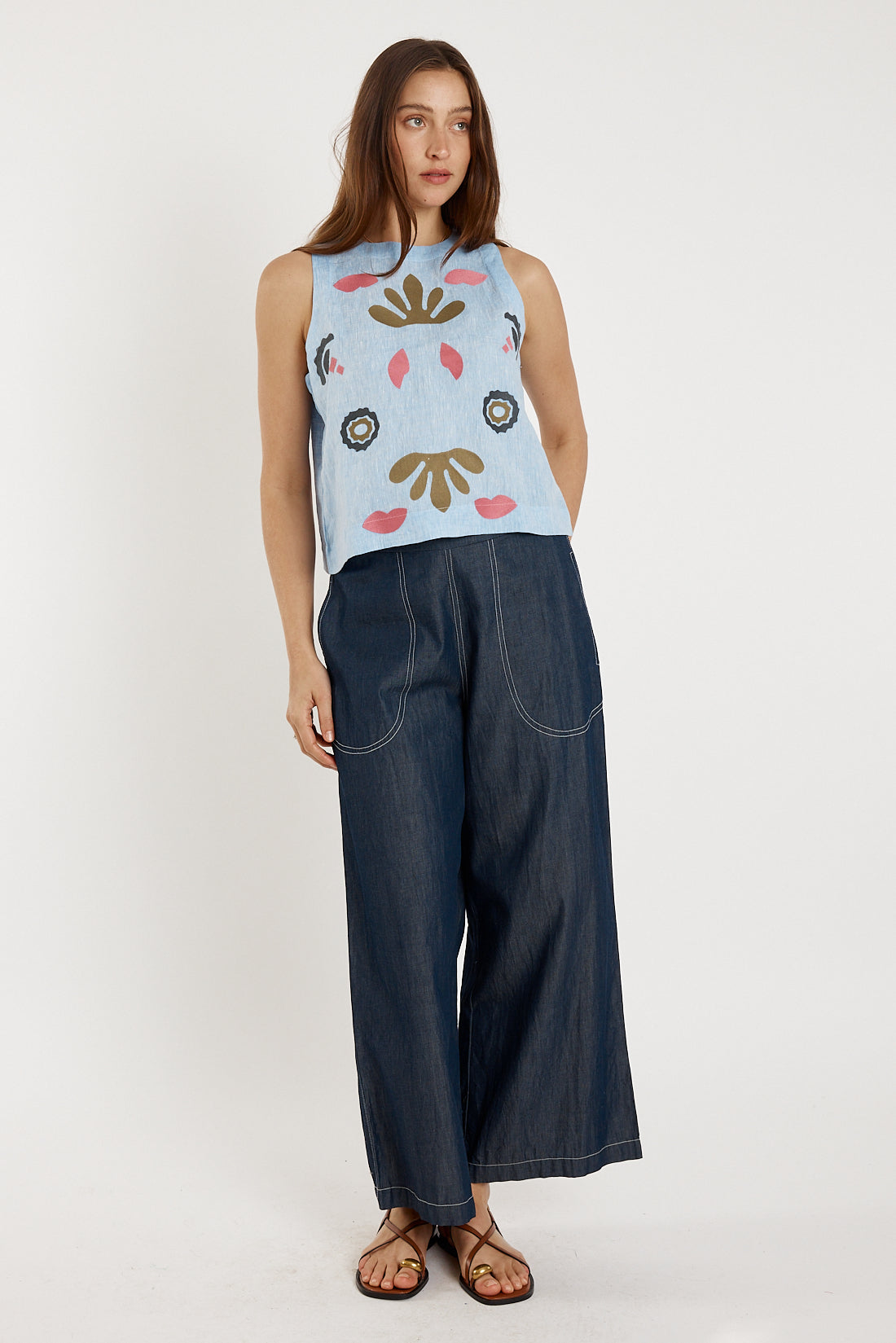 Rubyyaya Monoki Tank Chambray