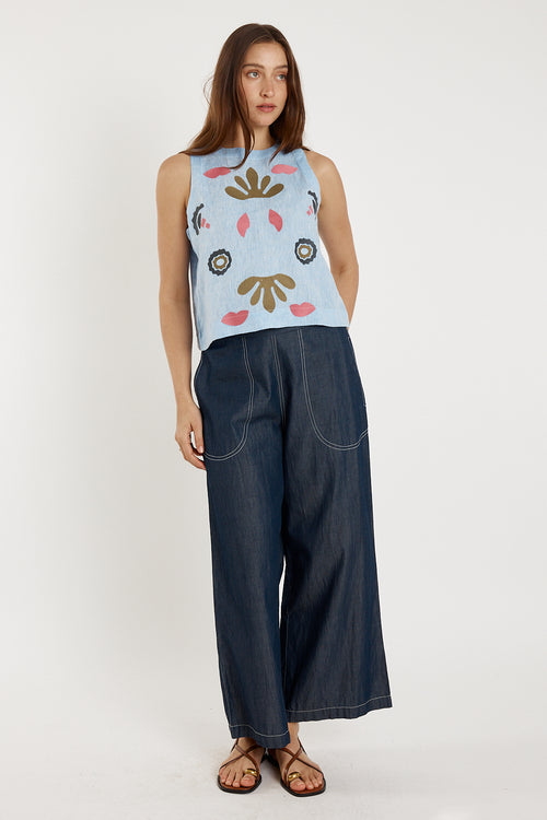 Rubyyaya Monoki Tank Chambray