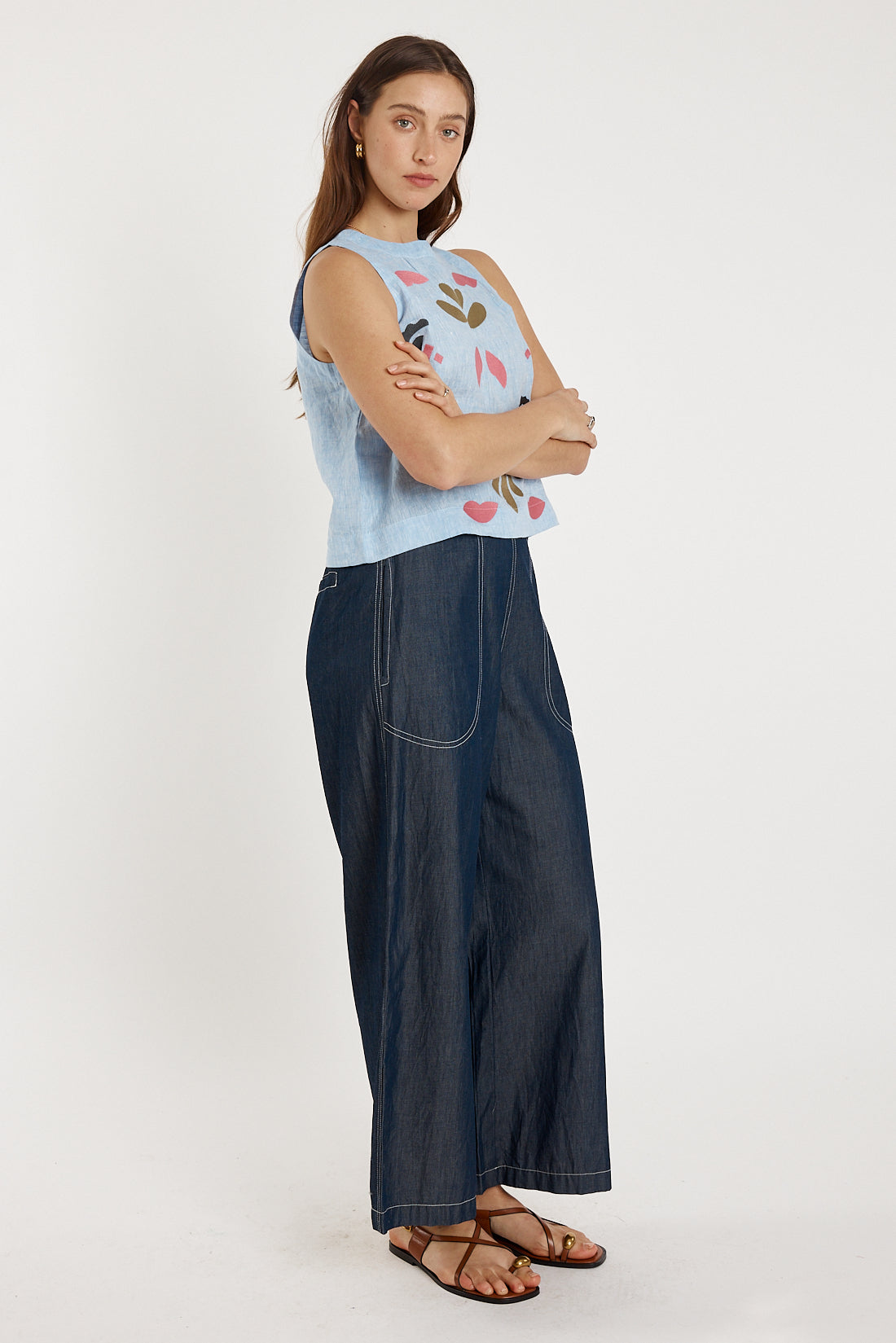 Rubyyaya Monoki Tank Chambray