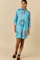 Rubyyaya Neon Fleur Shirtmaker Blue