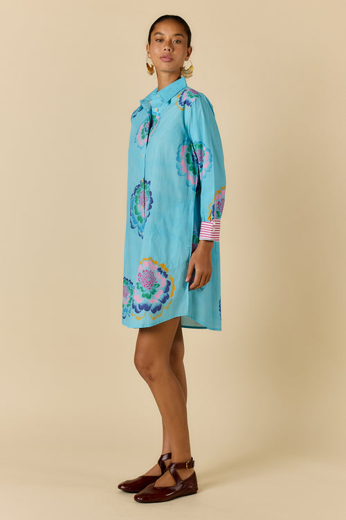 Rubyyaya Neon Fleur Shirtmaker Blue