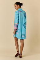 Rubyyaya Neon Fleur Shirtmaker Blue
