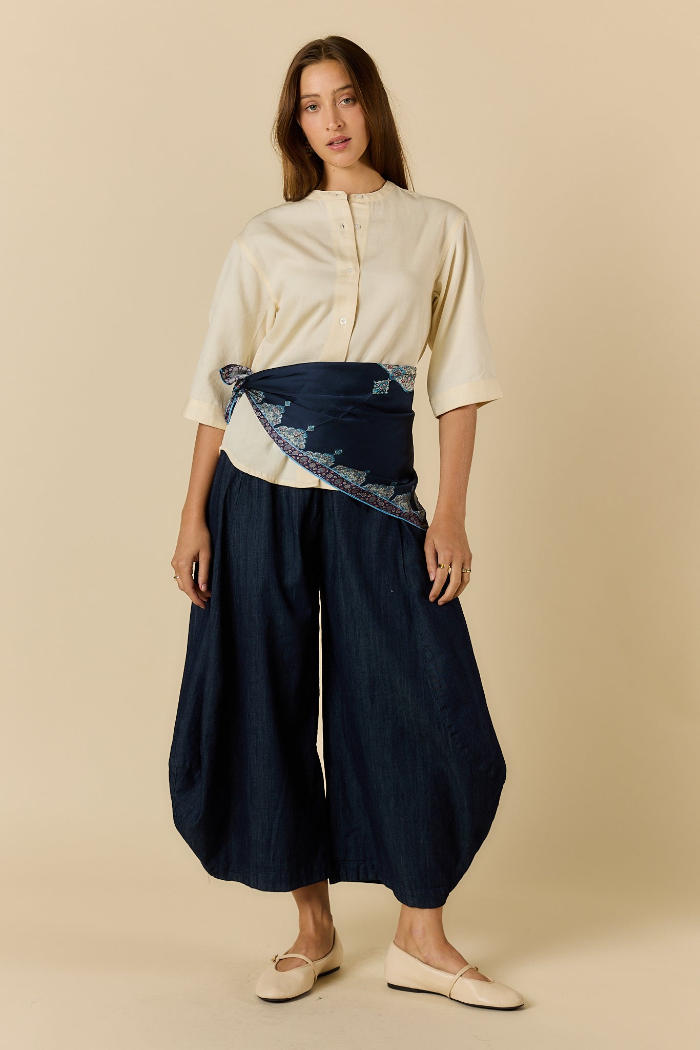 Rubyyaya Paolina Scarf Navy