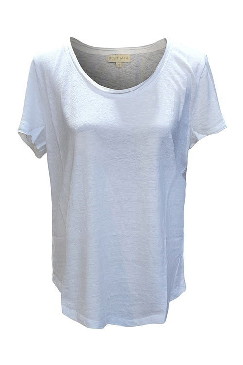 Rubyyaya Plain T-Shirt White