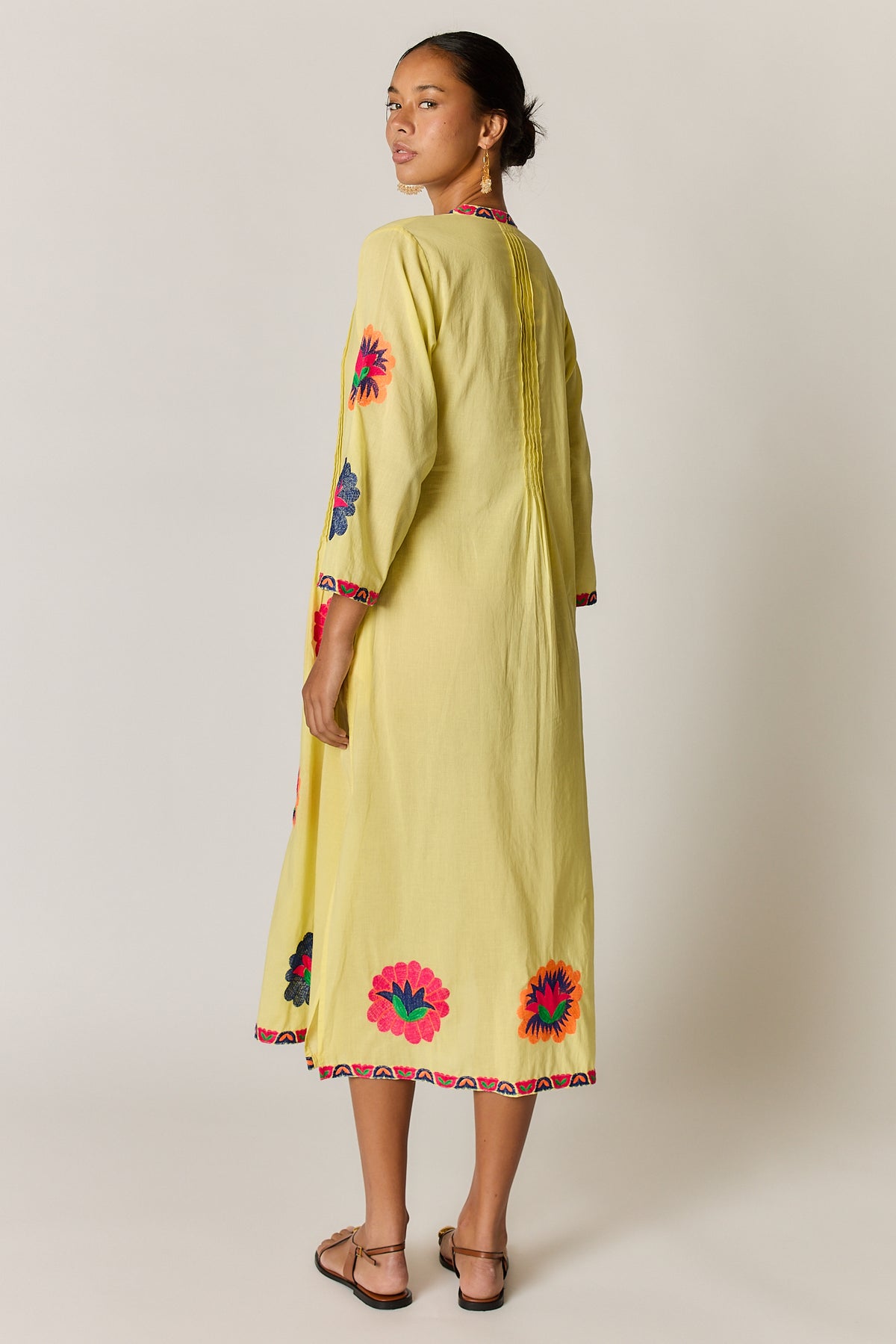 Rubyyaya Posey Kaftan Lemon