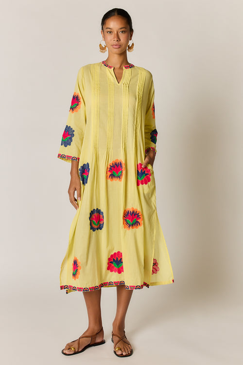Rubyyaya Posey Kaftan Lemon