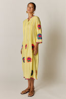 Rubyyaya Posey Kaftan Lemon