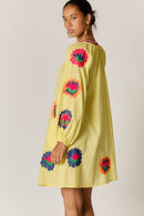 Rubyyaya Posey Tunic Dress Lemon