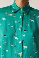 Rubyyaya Puppy Love Shirt Emerald