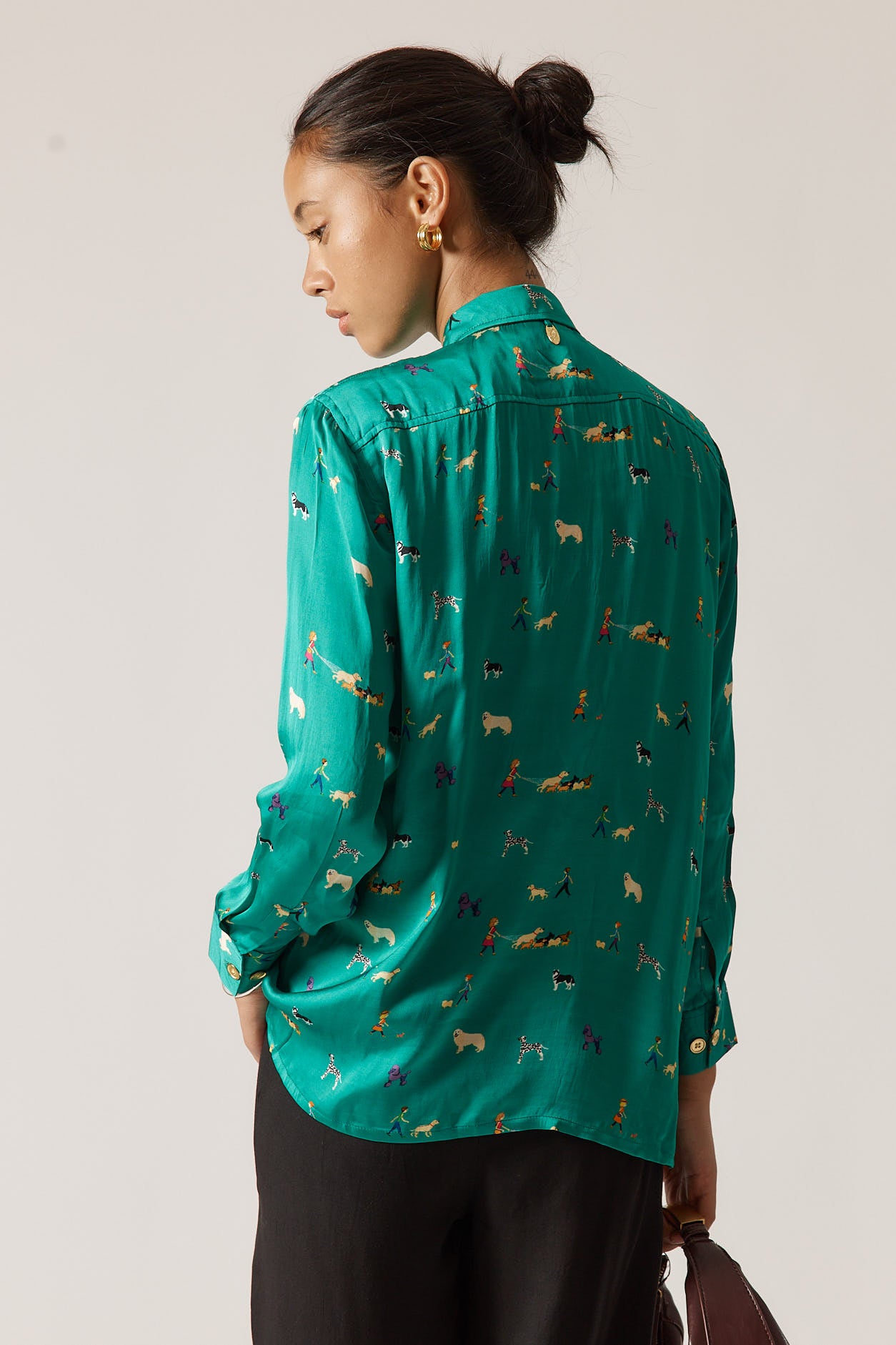 Rubyyaya Puppy Love Shirt Emerald