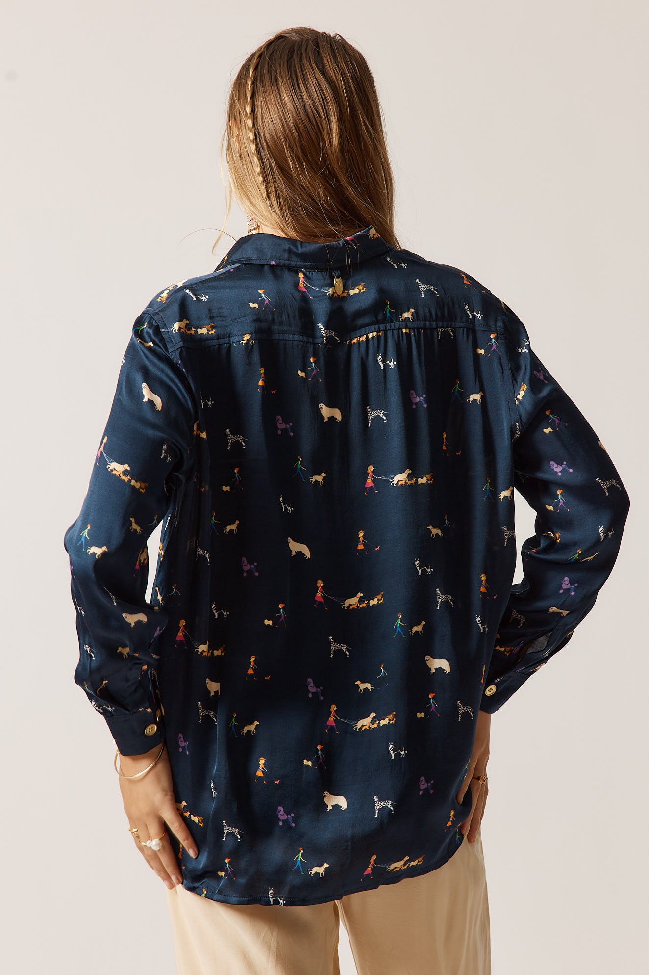 Rubyyaya Puppy Love Shirt Navy