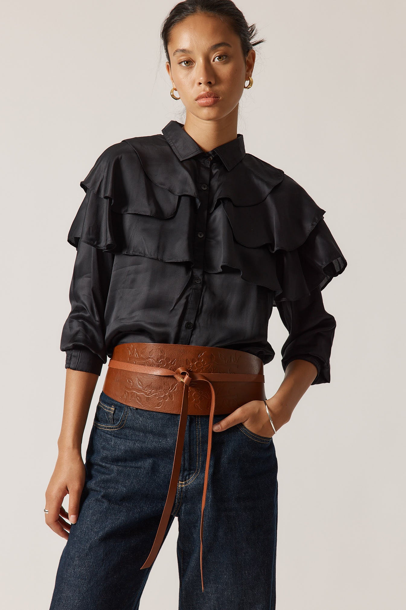 Rubyyaya Rome Shirt Black