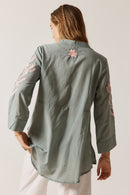 Rubyyaya Rose Garden Shirt Khaki