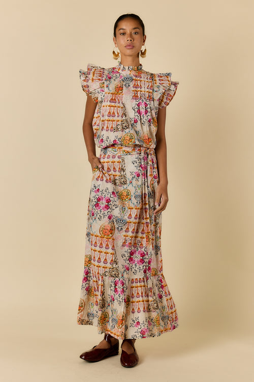 Rubyyaya Rosetta Skirt Gold