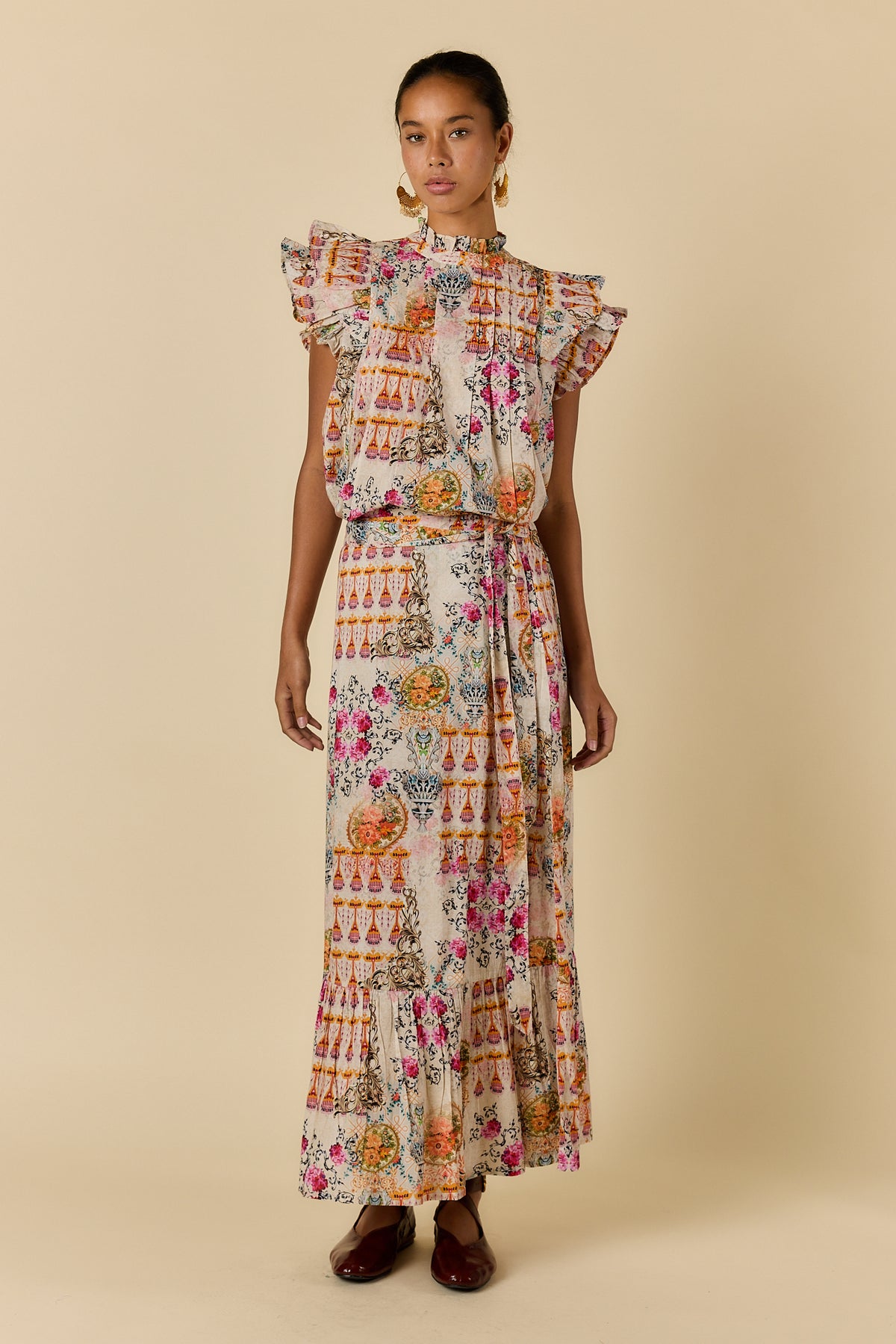 Rubyyaya Rosetta Skirt Gold