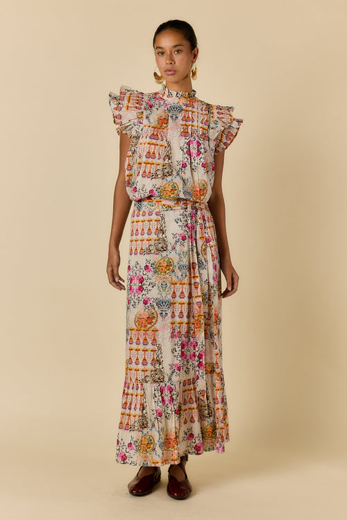 Rubyyaya Rosetta Skirt Gold