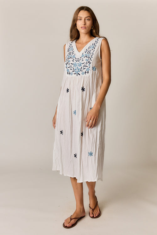 Rubyyaya Sasha Sundress White
