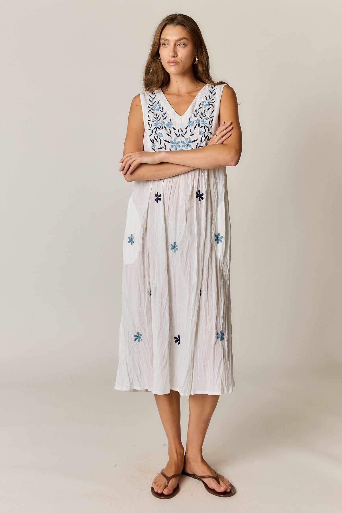 Rubyyaya Sasha Sundress White