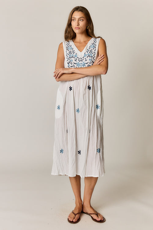 Rubyyaya Sasha Sundress White