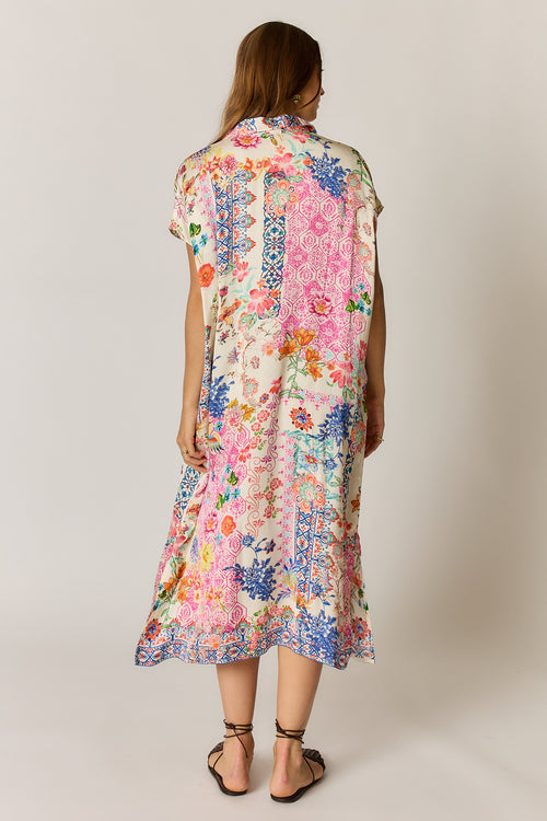 Rubyyaya Songbird Kaftan White