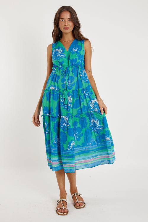 Rubyyaya Sunrise Midi Blue