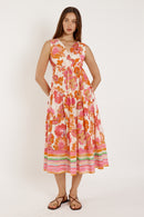 Rubyyaya Sunrise Midi Pink