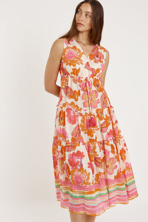 Rubyyaya Sunrise Midi Pink