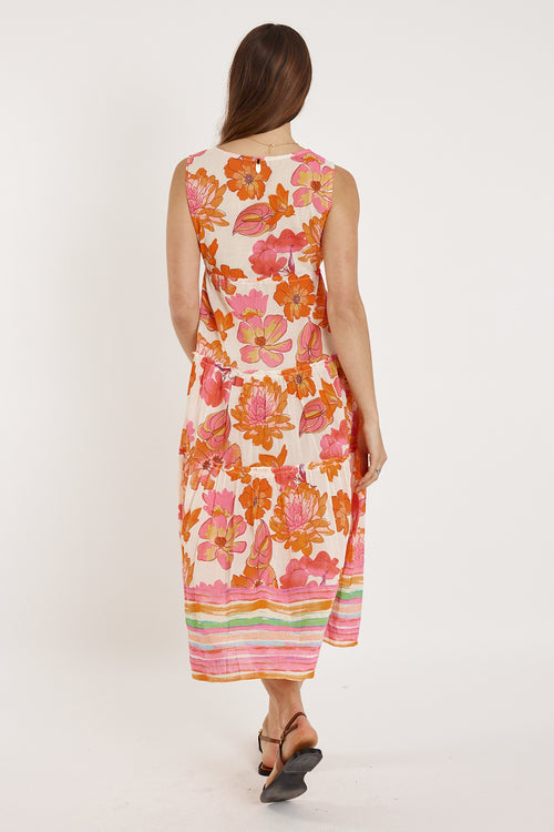 Rubyyaya Sunrise Midi Pink