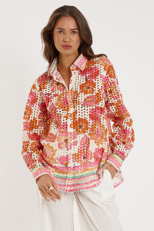 Rubyyaya Sunrise Shirt Pink