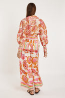 Rubyyaya Sunrise Wrap Shirt Pink