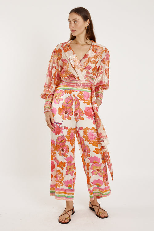 Rubyyaya Sunrise Wrap Shirt Pink