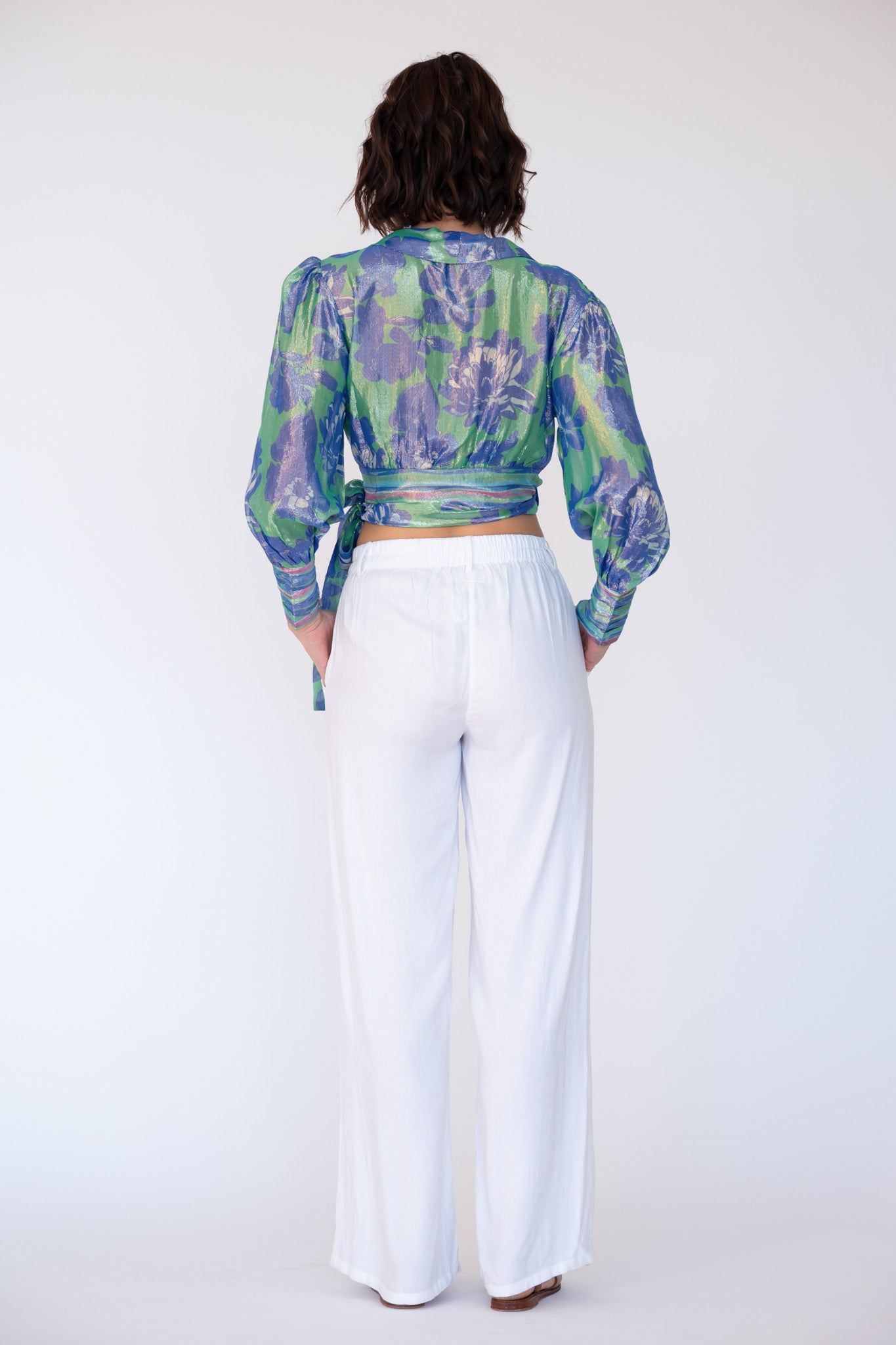 Rubyyaya Sunrise Wrap Shirt Blue