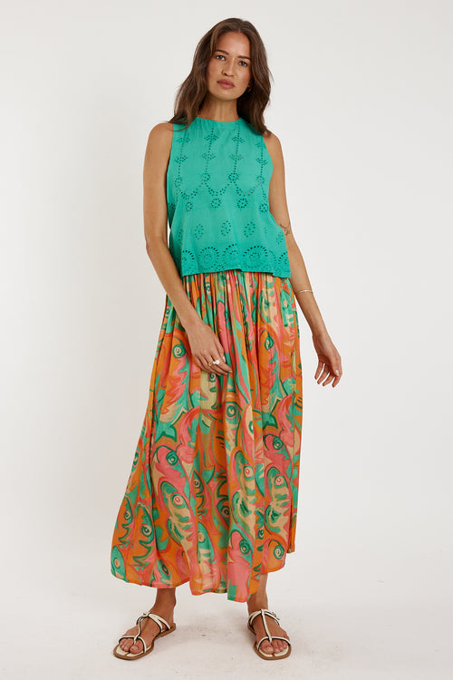 Rubyyaya Upstream Skirt Print