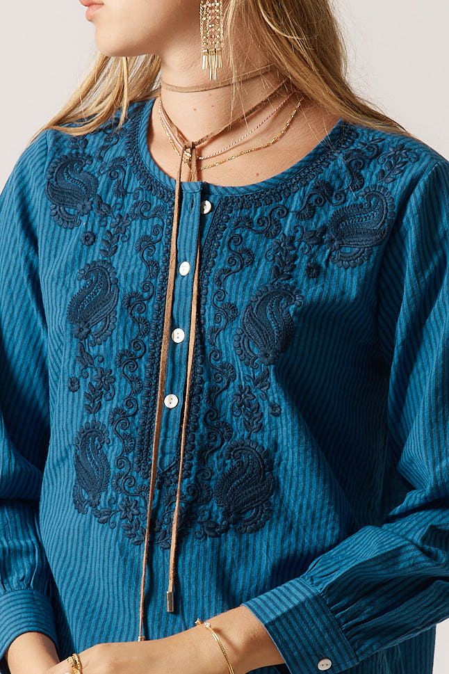 Rubyyaya Westward Shirt Stripe