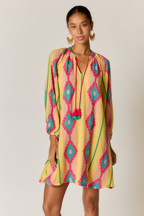 Rubyyaya Zeinert Tunic Dress Blue