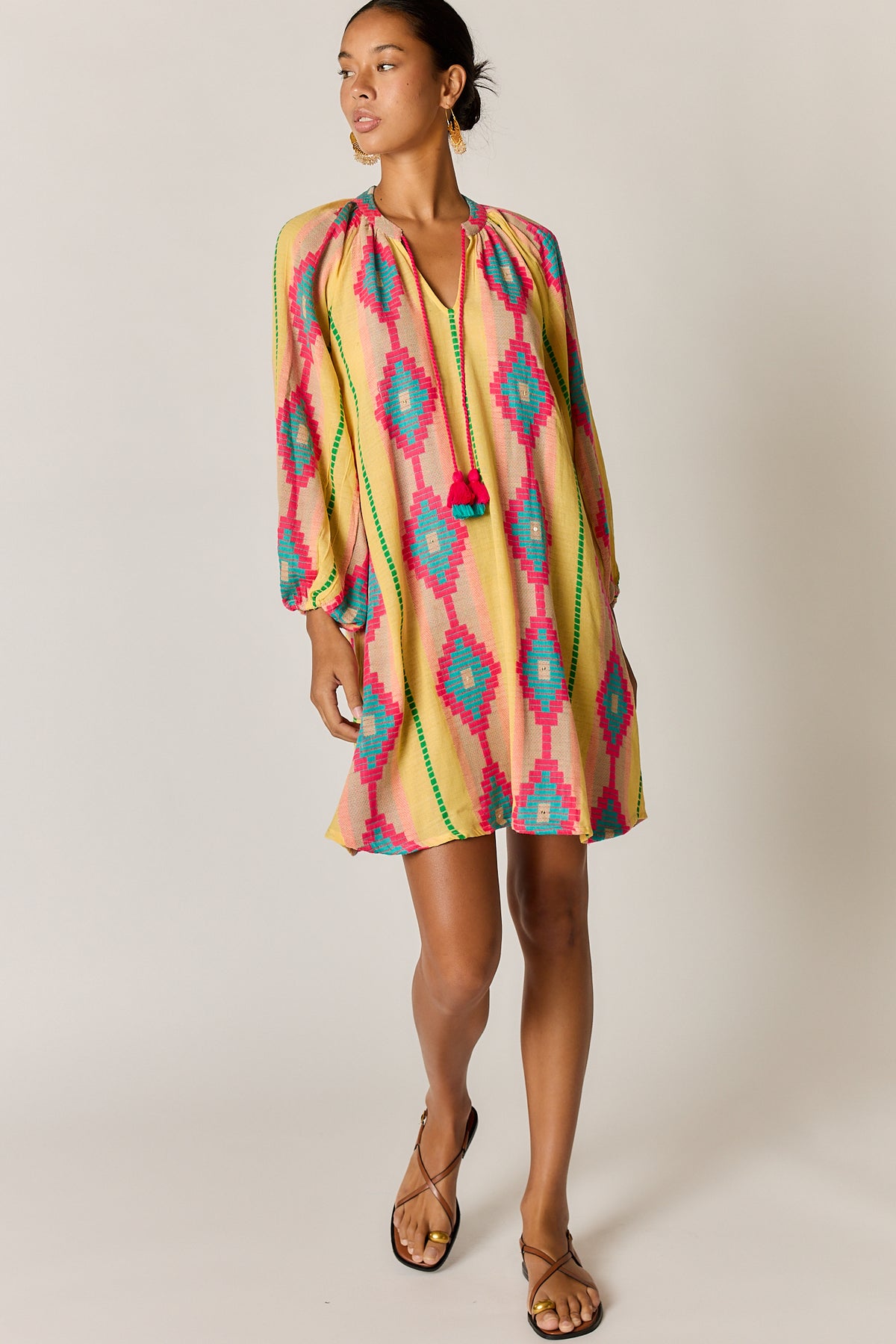 Rubyyaya Zeinert Tunic Dress Blue