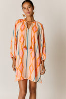 Rubyyaya Zeinert Tunic Dress Orange