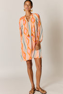 Rubyyaya Zeinert Tunic Dress Orange