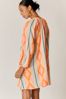 Rubyyaya Zeinert Tunic Dress Orange