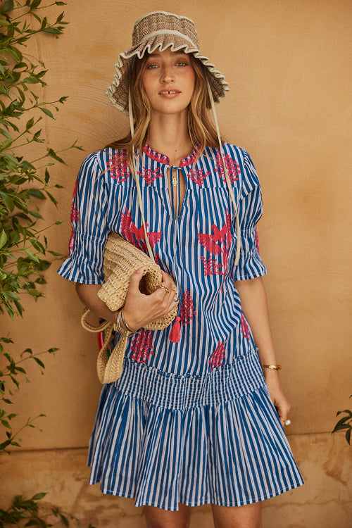 Rubyyaya Antibes Dress Blue