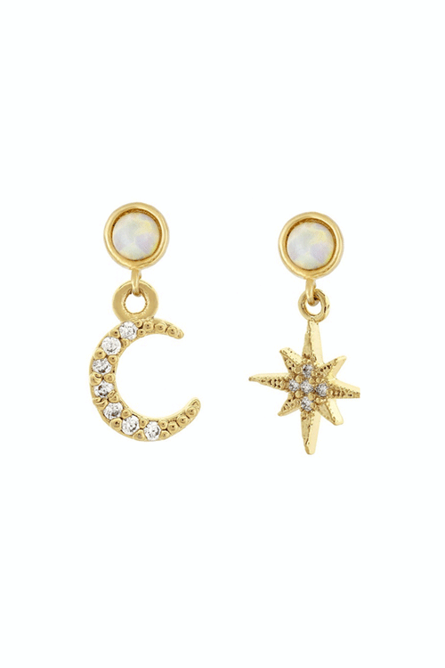 Jewel Citizen | Celestial Drop Earrings Gold
