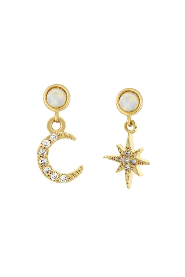 Jewel Citizen | Celestial Drop Earrings Gold