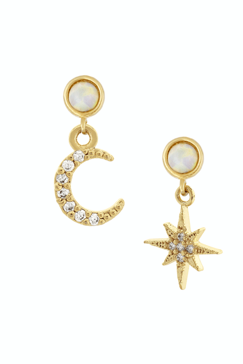Jewel Citizen | Celestial Drop Earrings Gold