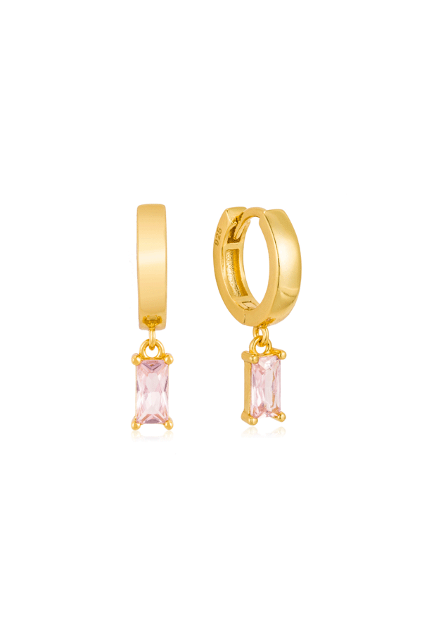 Jewel Citizen | Isla Pink Hoop Earrings