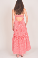 Itami Mariette Dress Olsen Stripe