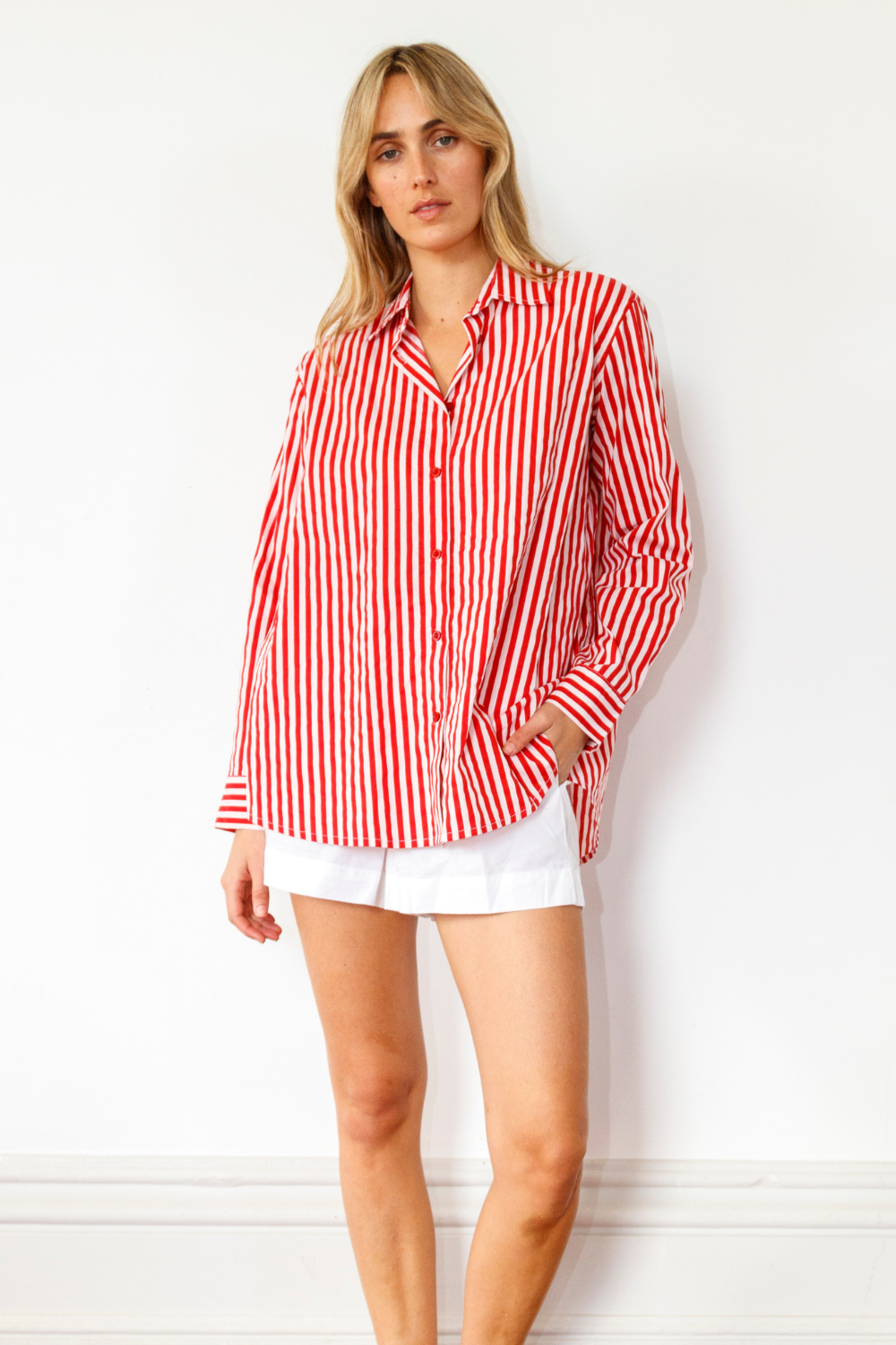 Itami Pamplone Shirt Olsen Red Stripe
