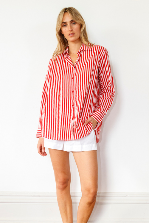 Itami Pamplone Shirt Olsen Red Stripe