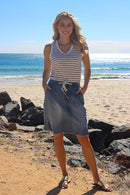 Audrey Tank Black Stripe - Kabana Shop