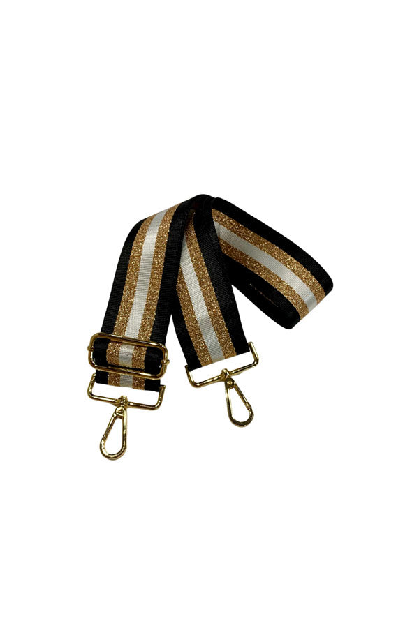 Stripe Black Bag Strap
